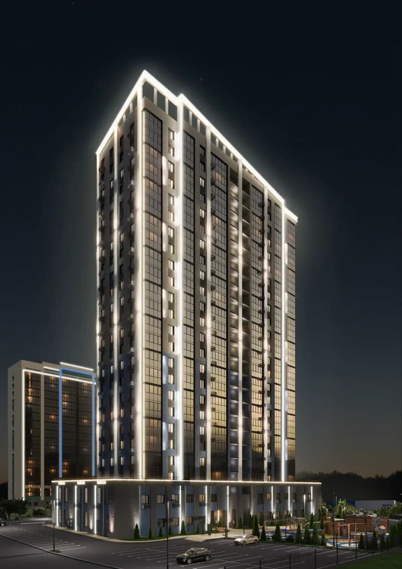 Экстерьер жилого комплекса Академик Королёв Экстерьер жилого комплекса Академик Королёв в Набережных Челнах