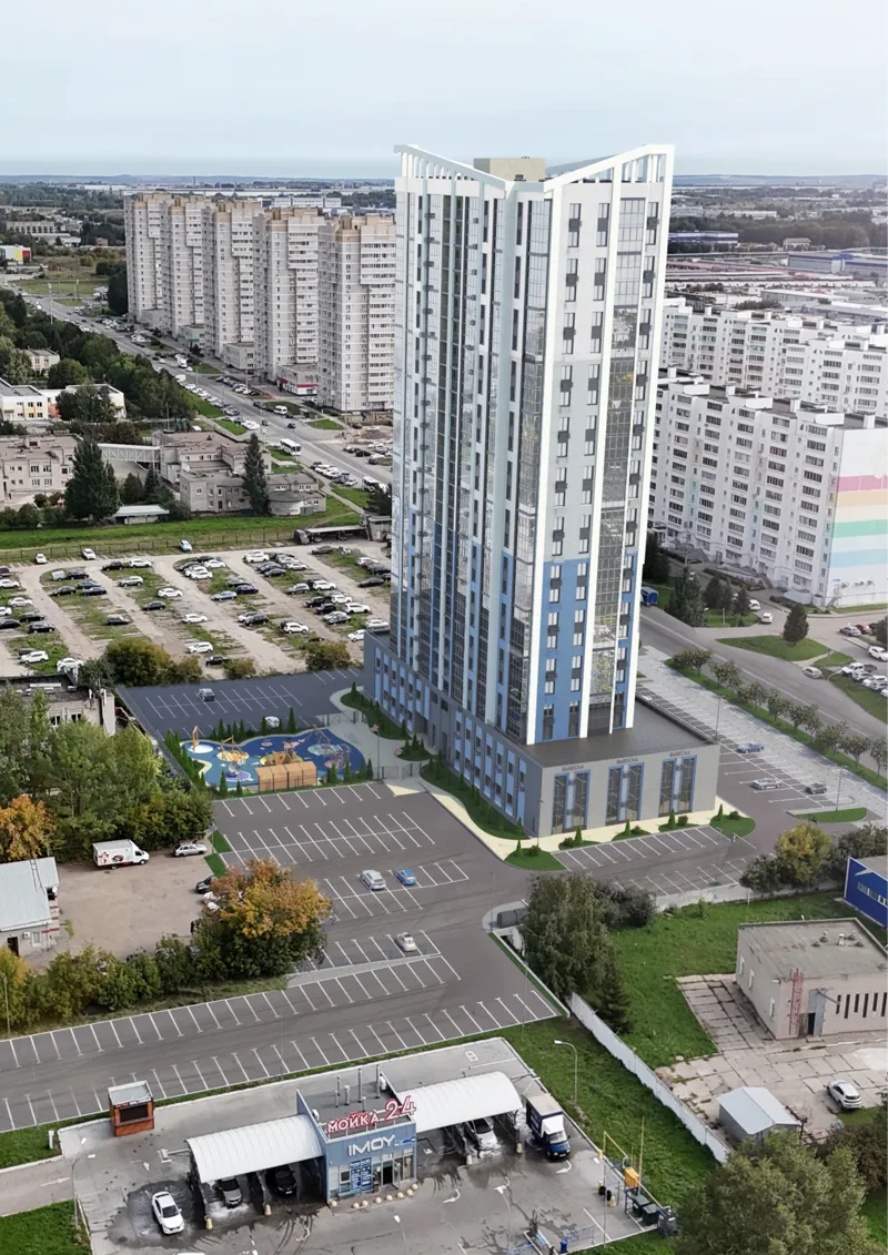 Территория парковки жилого комплекса Академик Королёв на 255 машин