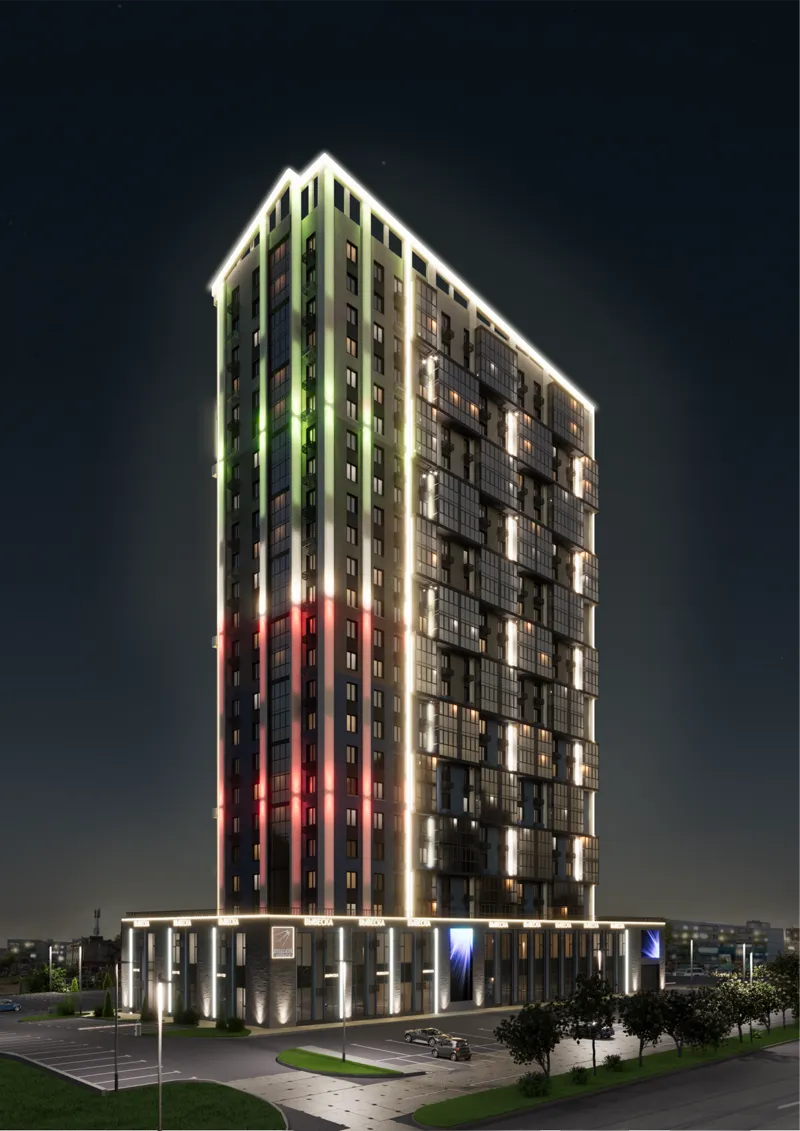 Внешний вид 24-этажного монолитного дома Академик Королёв