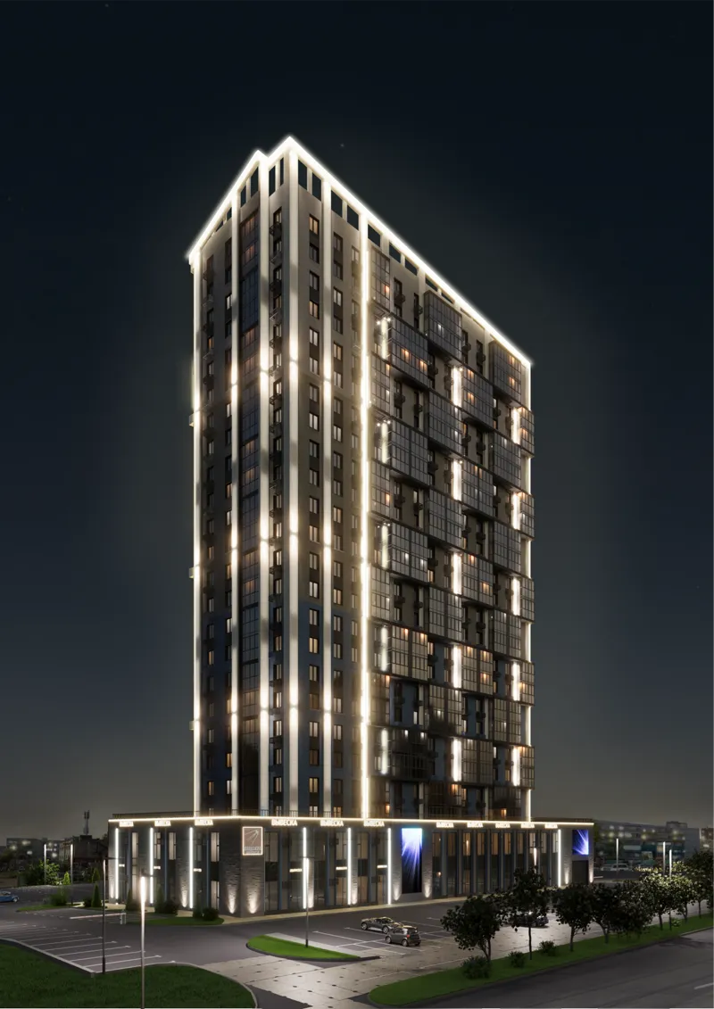 Современный жилой комплекс Академик Королёв - вид снаружи