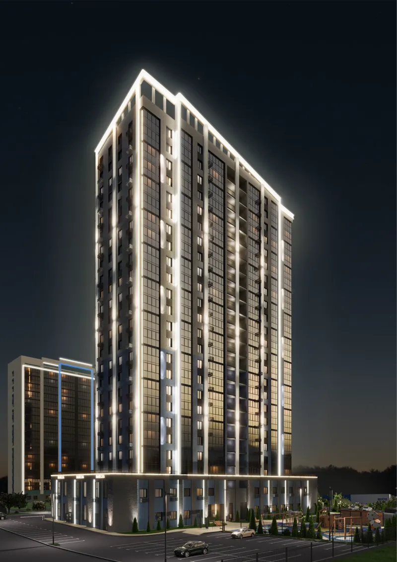 Экстерьер жилого комплекса Академик Королёв в Набережных Челнах