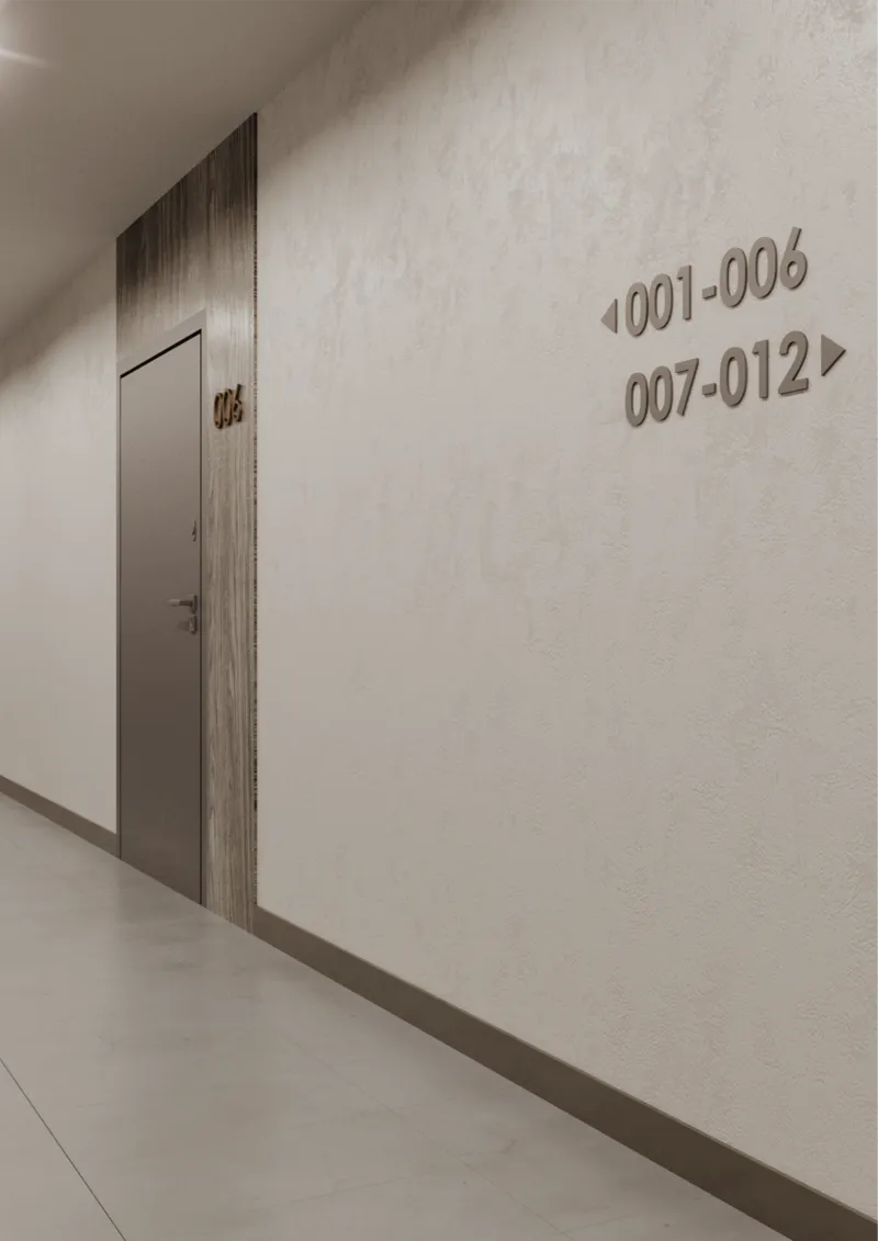 Интерьер общественных зон жилого комплекса Академик Королёв